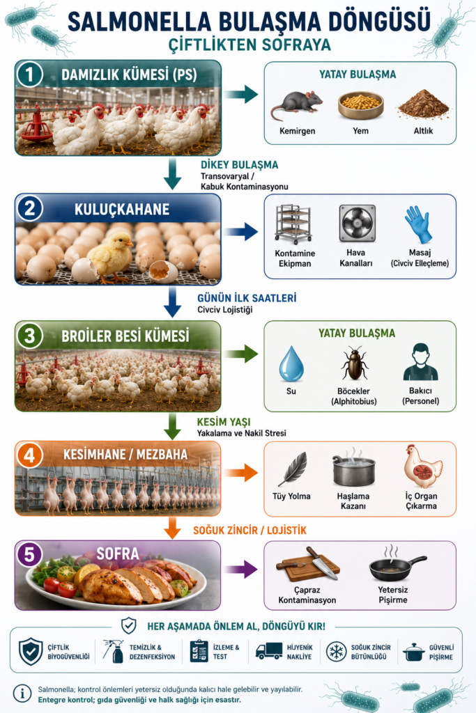 SALMONELLA BULAŞMA DÖNGÜSÜ